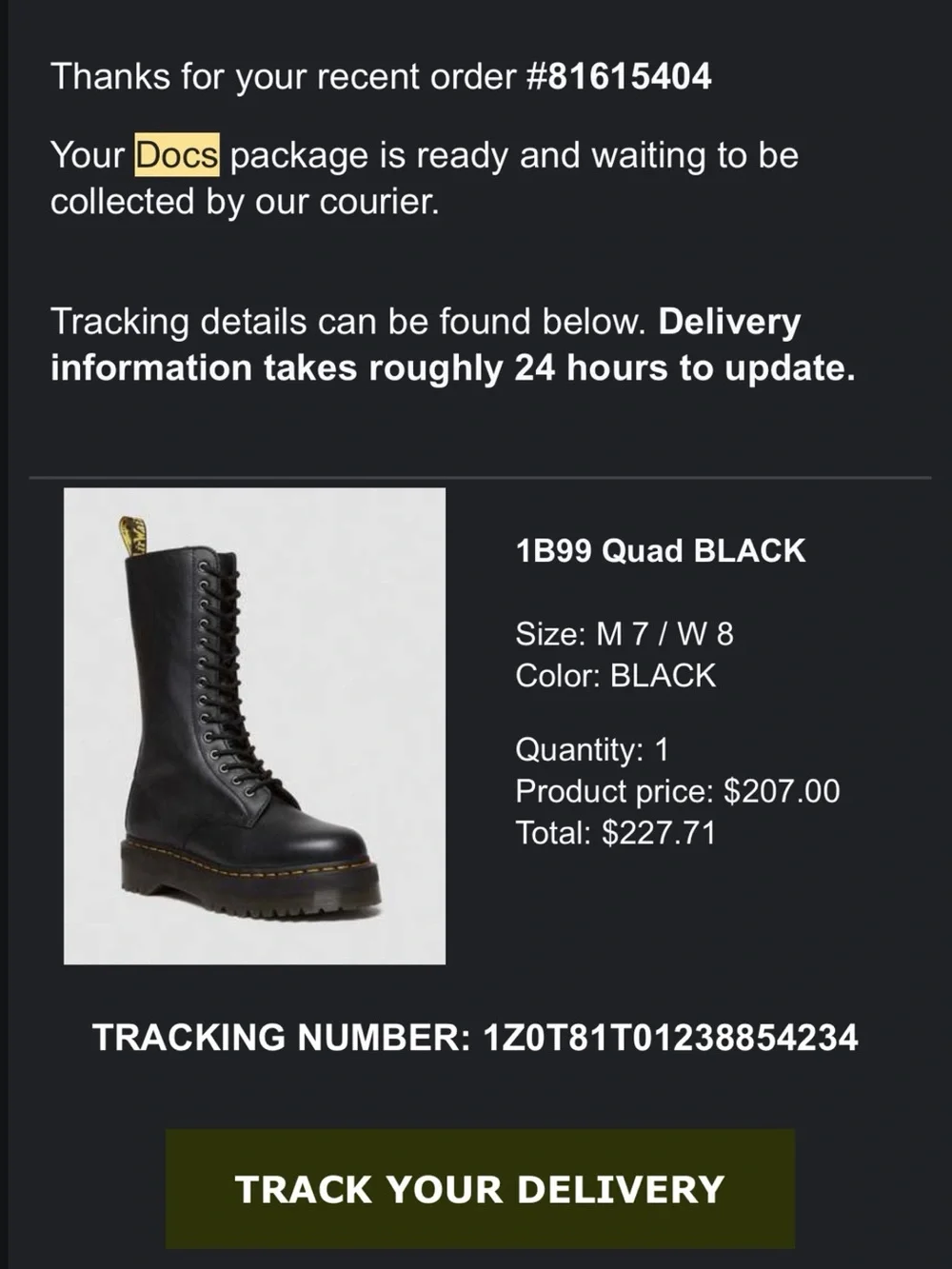 Platform Dr. Martens 1B99 Quad boots - Picture 2 of 3